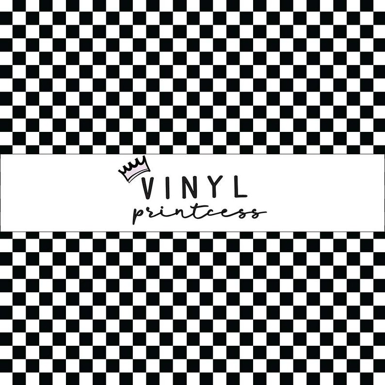 Black and White Checkered Vinyl Choose From Adhesive Vinyl Etsy