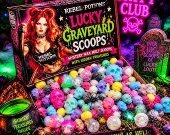 Skull Wax Melt Mystery Scoop | Lucky Graveyard Scoops | Goth Gift + Hidden Surprise