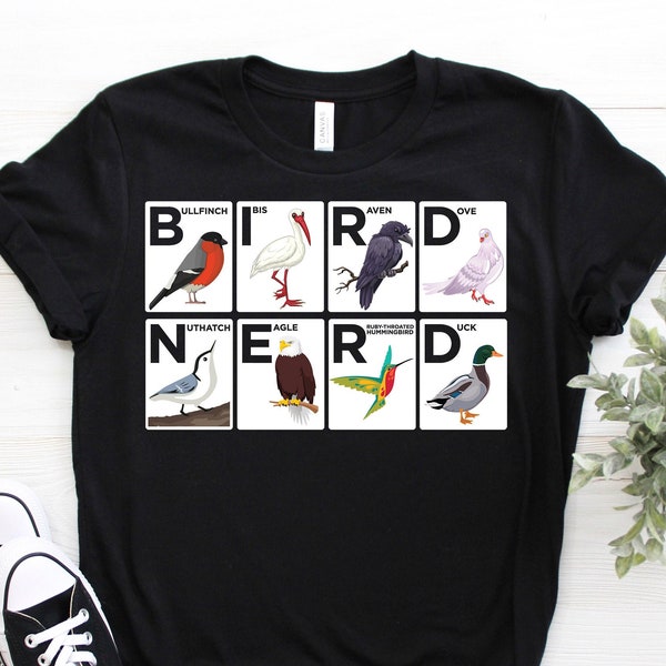 Bird Nerd Watching Vintage Retro Birdwatching Watcher Gifts T-Shirt, Birding Lover Shirts, Ornithologist, Study Of Birds, Birder, Birdie Tee