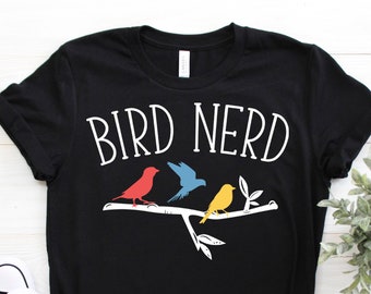 Bird Nerd Bird Watching Vintage Birdwatching Bird Watcher Gift T-Shirt, Birding Lover Shirts, Ornithologist, Study Of Birds, Birder, Birdie,