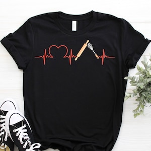 Baking T-Shirt, Baker Cooking Gifts, Cute Chefs Cook Funny Shirts, Bake Cupcakes Pastry Bread Pies Cakes Cookies Lover Tee, Mom Mother's Day