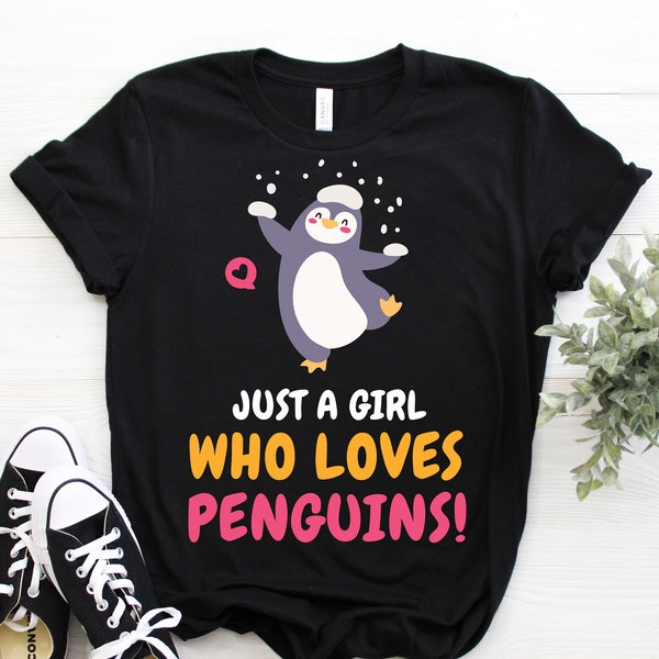Girl Penguin Shirt Etsy