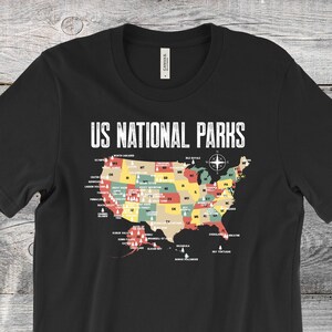 US national parks map t-shirt, national park vintage shirt, national park, national parks, national parks shirt, national park tshirt,