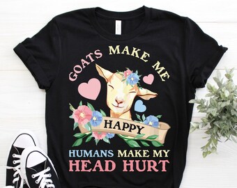 Goat Funny Vintage Retro T-Shirt, Fun Goats Shirts, Farmer Gifts, Cure Farming TShirt, Farm Animal Lover Hoodie, Goat Girl Top, Sweatshirt,