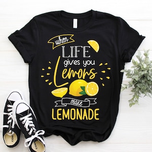 When Life Gives You Lemons Make Lemonade T-Shirt, Ice Lemon Juice Stand Boss Crew Owned Business Gift, Entrepreneur Hustle, Kids Boys Girls,