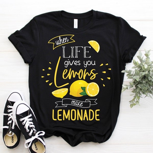When Life Gives You Lemons Make Lemonade T-Shirt, Ice Lemon Juice Stand Boss Crew Owned Business Gift, Entrepreneur Hustle, Kids Boys Girls,