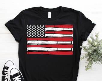 american flag baseball shirt