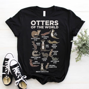 Type of Otters Cute T-Shirt, Otter Lover Gift, Animal Sea River Present Costume, Significant T Shirts, Otter Clothes, Sweatshirt Hoodie Tops