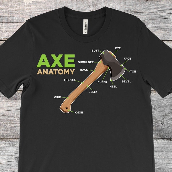 Anatomy Of Axe Throwing Funny T-Shirt, Axes Hatchet Thrower Gift, Cool Funny Axe Throw Hobby Events Lover, Tournaments Competition Costume,