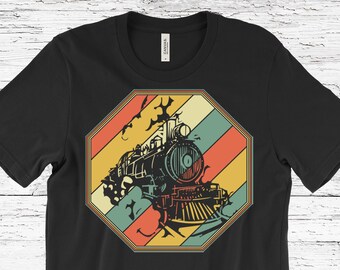 Train T-Shirt, Train T Shirts, Railroad Shirt, Train Tshirt, Train Gifts for Men, Train Engineer Gifts, Train Lovers Gifts, Locomotive shirt