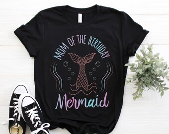 Mermaid Mama, Mom Mermaid, Birthday Party T-Shirt, Mermaid Birthday, Mermaid Gift, Mermaid TShirt, Mermaid Tank Top, Hoodie, Mermaid Lover,