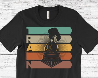 Train T-Shirt, Train T Shirts, Railroad Shirt, Train Tshirt, Train Gifts for Men, Train Engineer Gifts, Train Lovers Gifts, Locomotive Shirt