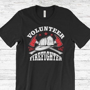 Volunteer Firefighter Men&#39;s T-Shirt, Firefighter T Shirts, Firefighter Shirt, Gift for Firefighter, Firefighter Gifts, Fire Department,