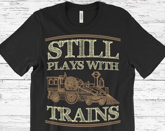 Train T-Shirt, Train T Shirts, Railroad Shirt, Train Tshirt, Train Gifts for Men, Train Engineer Gifts, Train Lovers Gifts, Locomotive shirt