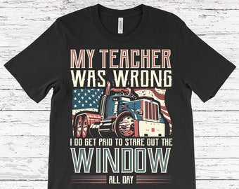 Truck Driver Vintage T-Shirt, Trucker Shirts, Truck Driver Birthday Present, Truck Driver Gifts, Trucking Tee Shirt, Funny Trucker TShirt,