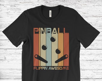 Pinball Arcade T-shirt, Funny Retro, Vintage Arcade Game, Machine Lover Gift, Vintage Pinball Tee, Pinball Retro Gift Pinball Player Present