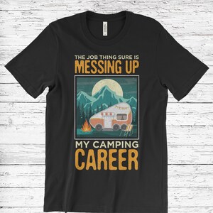 RV Camping Vintage Retro Funny 5th Wheel Motorhome Camper T-shirt, Traveler Outdoor Gifts Trailer Owners Present Family Camp Campground Life