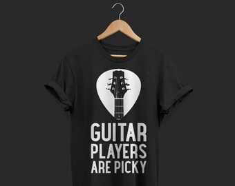 Guitar players are picky guitar men's t-shirt, guitar shirt, guitar t shirt, guitarist shirt, electric guitar, vintage guitar shirt,