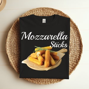 Camiseta de palitos de mozzarella de los 90, camiseta vintage para amantes del pan con palitos de mozzarella, camiseta con meme divertido, regalo con queso para amantes de los palitos de queso mozzarella.