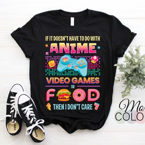 Video Game Anime Gift Costume T-Shirt, Gamer Kawaii Shirts, Gaming Lovers, Otaku, Japanese Japan, Food Donut, Manga, Cosplay Aesthetic Fans,