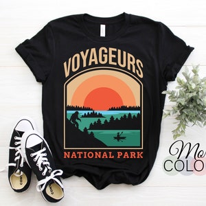 Voyageurs National Park US Vintage T-Shirt, USA Minnesota Parks Lover Gifts, Adventure Outdoors, Camping Hiking Travel Souvenirs Present,