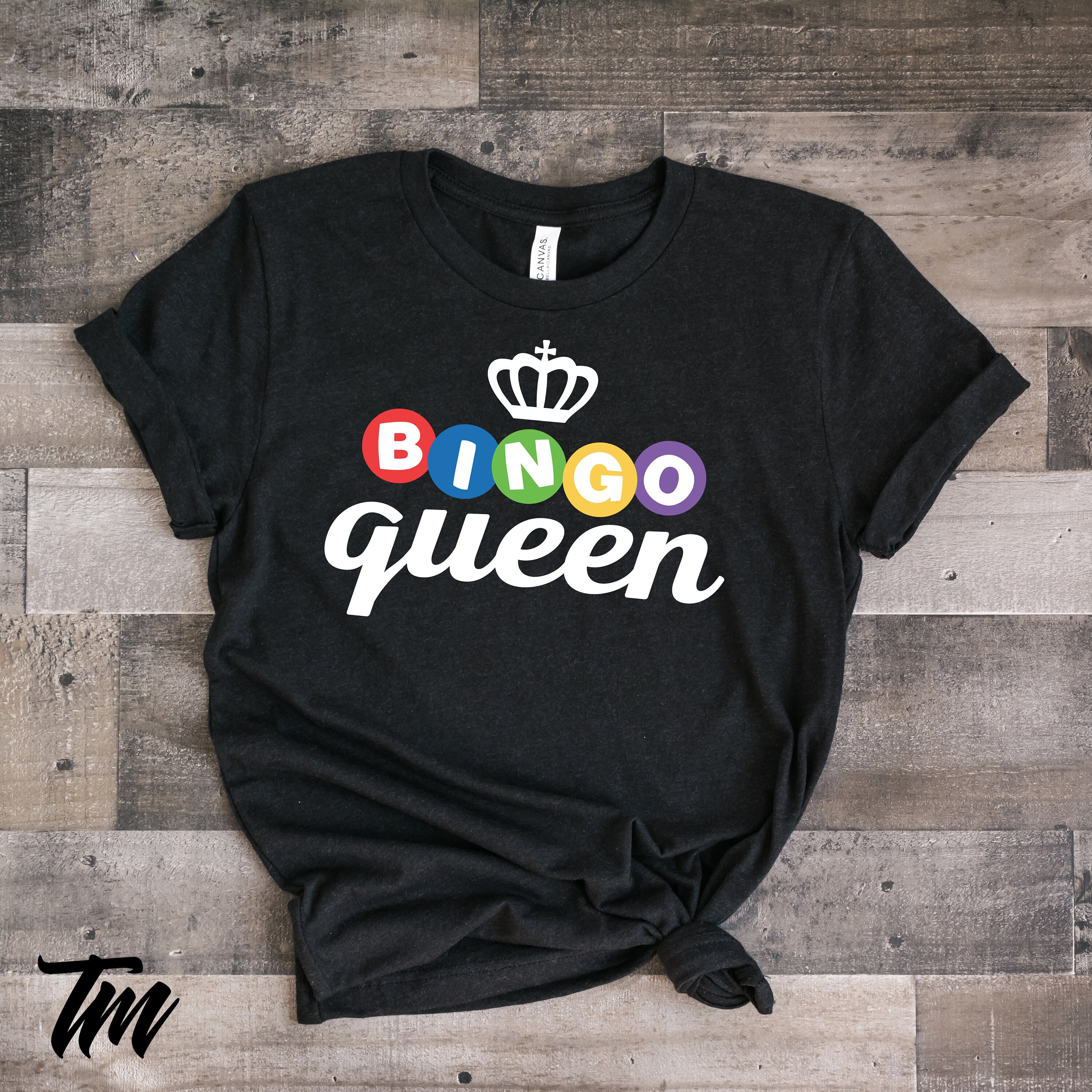 Bingo Queen Women's TShirt Bingo Shirt Bingo Gift Etsy