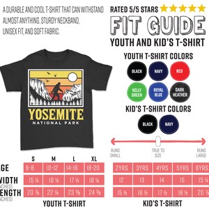 Yosemite National Park US T-Shirt, Bigfoot Sasquatch Yeti USA California Parks Lover Gift, Camping Hiking Travel Souvenirs, Birthday Present image 7