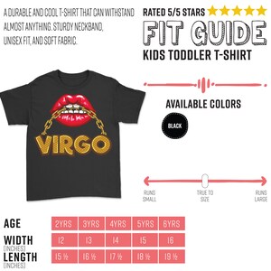 Virgo Girl Lips Horoscope Zodiac Astrological Sign Funny T-Shirt, Born On August 23 September 22 Gifts, Cool Virgo Birthday Present Tee image 8