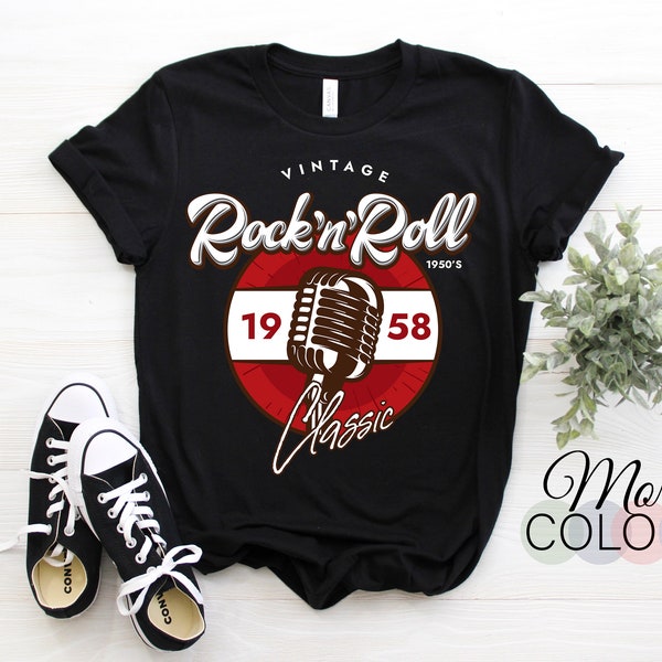 Rock And Roll Sock Hop Dance Retro 1950er Jahre Party Doo Wop Rockabilly Pink T-Shirt, 50er Jahre Liebhaber Kostüm für Frauen Männer, Vintage Retro Tänzer Geschenk,