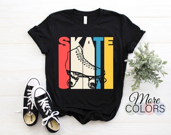 Rollschuh Unisex Shirt, Vintage Rollschuh, Rollschuhe, Rollschuhparty, Roller Derby, Roller Derby Shirt, Rollschuh Geschenk,