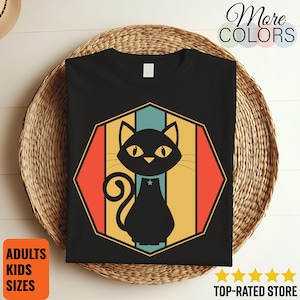 Funny Cat Vintage Retro T-Shirt Cat Lover Gift, Kitten Shirts, Cat Gifts, Cat Tank Top, Cat Hoodie, Kitty, Cat Dad, Cat Mam, Cat Owner Gift,
