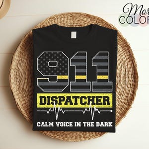 911 Dispatcher Dispatch T-Shirt, Geschenk der amerikanischen Flagge, Ersthelfer, 911 Worker Geschenke, Rettungsdienste, Held Dispatcher Shirt