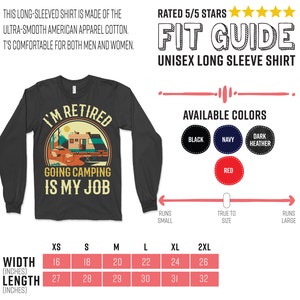 Camping-T-shirt, Rolig campingtröja, Campingpresenttröja, Camping-T-shirt, Campingälskare, Campinglinne, Campingluvtröja, Gåvor, bild 8