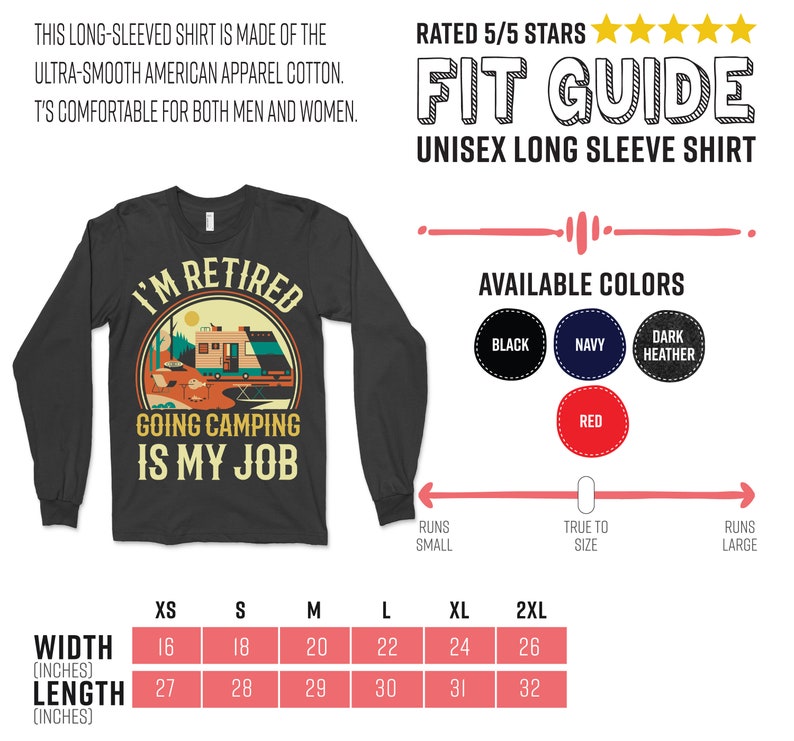 Camping-T-shirt, Rolig campingtröja, Campingpresenttröja, Camping-T-shirt, Campingälskare, Campinglinne, Campingluvtröja, Gåvor, bild 8