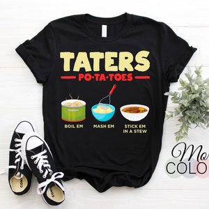 Potatis, potatis, potatis, potatis, mors dag, mormor, kock, kock, present, kläder, t-shirts