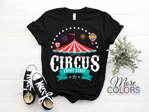 Vintage Circus Themed Birthday Party T Shirt - Event Staff T-Shirt Vintage Circus Themed Birthday Party T Shirt - Event Staff T-Shirt