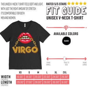 Virgo Girl Lips Horoscope Zodiac Astrological Sign Funny T-Shirt, Born On August 23 September 22 Gifts, Cool Virgo Birthday Present Tee image 4