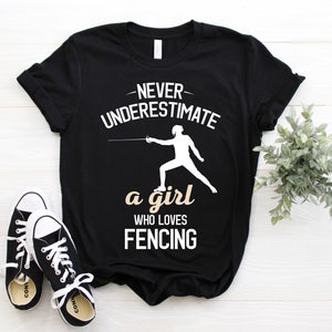 Fencing Sport Epee Foil Saber Lover Fencer Gift T-Shirt, Funny Practice Garde Pret Allez Alley, Coach, Masks Swords, Birthday Present Shirts