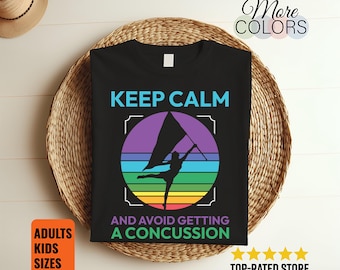 Keep Calm And Avoid Getting A Concussion Color Guard T-Shirt, Guard Team Members Participating Shirt, Funny Gift For Color Guard Fans Coach,