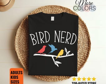 Bird Nerd Bird Watching Vintage Birdwatching Bird Watcher Gift T-Shirt, Birding Lover Shirts, Ornithologist, Study Of Birds, Birder, Birdie,