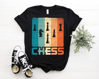 Chess Pieces Vintage Board Game Club Player Gift T-Shirt, Checkmate Tournament Championship Lover TShirt, Strategy Trainer Coach Fan Present