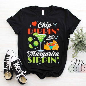 Chip Dippin&#39; And Margarita Sippin&#39; Funny Cinco De Mayo Men T-Shirt, De Drinko, Drinking Squad Mexican Food Lover Gift Mexico Party Christmas