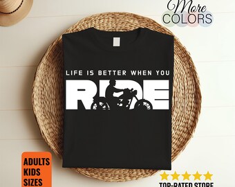 Motorcycle Apparel Tshirt Biker Riding Graphic Motorbike Street Style Rider Life Gift Men Women Road Freedom Casual Wear