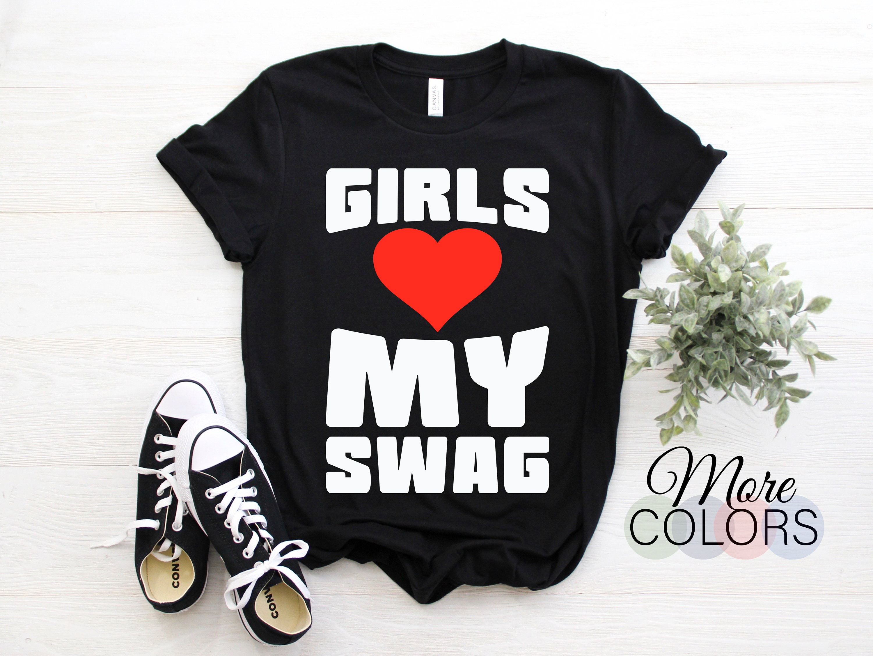  Boys Love My Swag Shirt Boys Heart My Swag Valentine's Day T- Shirt : Clothing, Shoes & Jewelry