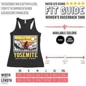 Yosemite National Park US T-Shirt, Bigfoot Sasquatch Yeti USA California Parks Lover Gift, Camping Hiking Travel Souvenirs, Birthday Present image 5