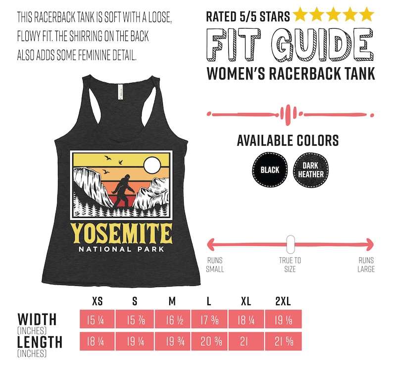 Yosemite National Park US T-Shirt, Bigfoot Sasquatch Yeti USA California Parks Lover Gift, Camping Hiking Travel Souvenirs, Birthday Present image 5