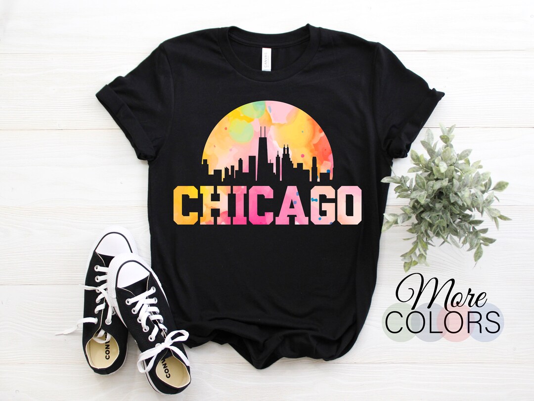 I Love Chicago T-Shirt, City Flag Tee Shirt, Unique Gift