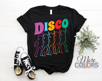 Disco T-Shirt 70s Disco Themed Shirt Vintage Retro Dancing, 1970's Style Graphic Design Throwback Disco Music Lover Gift Groovy Dance Party