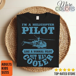 Helicopter T-Shirt, Helicopter Vintage T Shirts, Helicopter Pilot, Helicopter Birthday, Helicopter Gift, Pilot Gifts, Funny Helicopter,