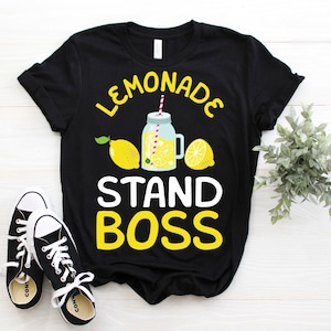 Lemonade Stand Boss T-shirt Ice Lemon 